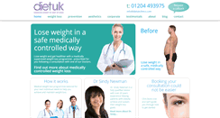 Desktop Screenshot of dietukclinics.com